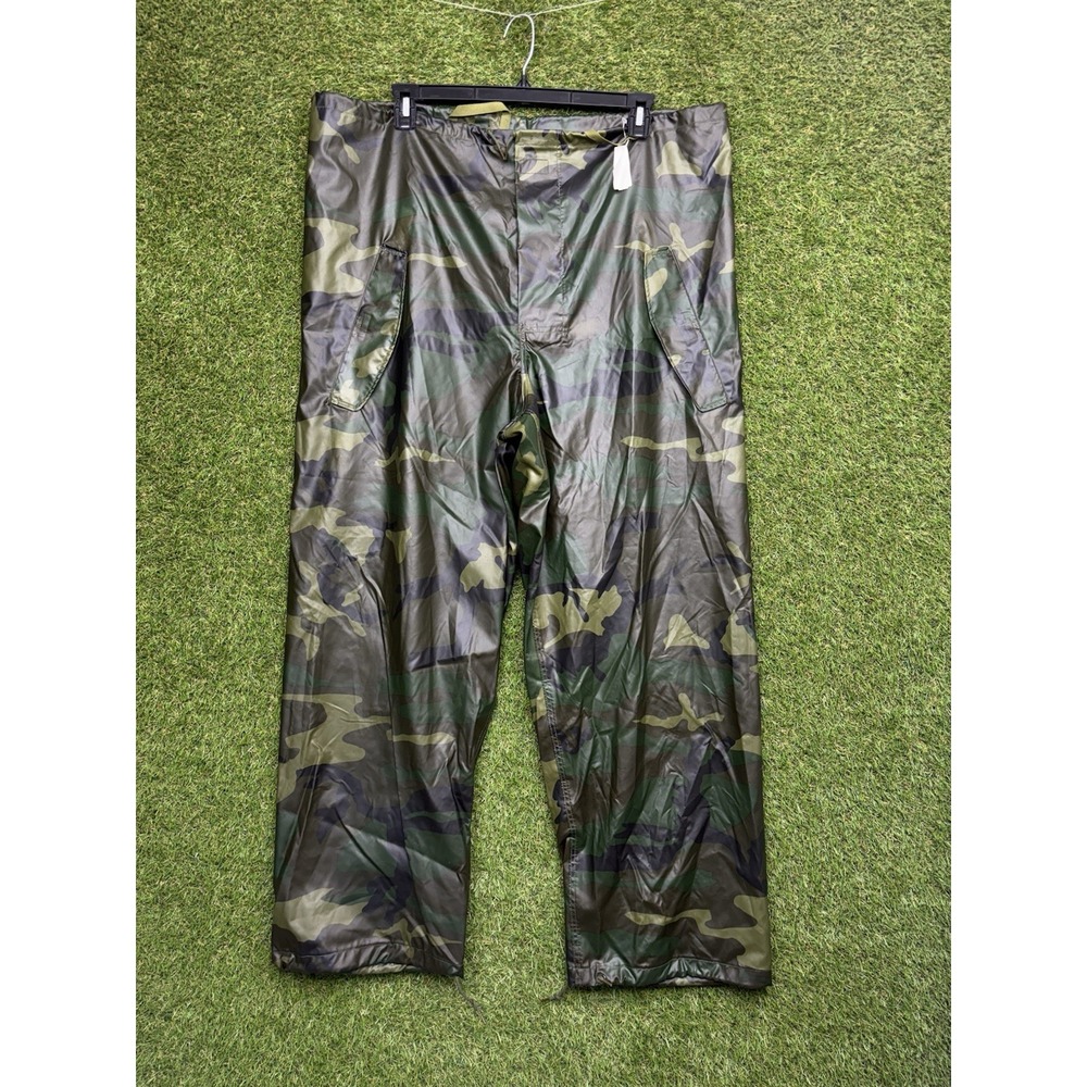 Woodland Camo Improved Rainsuit Pants Mens Large Orc Industries Wet Weather